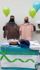 Kiosk with mental health apparel