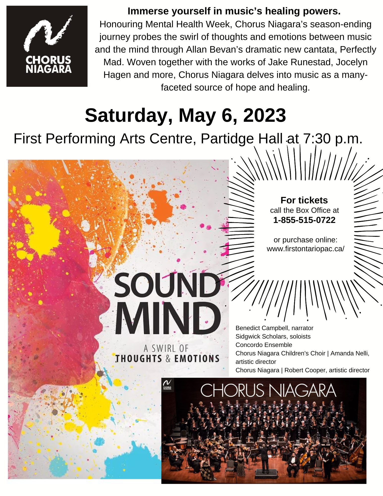 Chorus Niagara presents Sound Mind poster