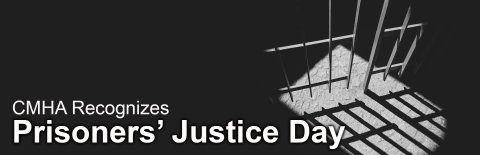 CMHA recognizes Prisoners' Justice Day with image of jail cell