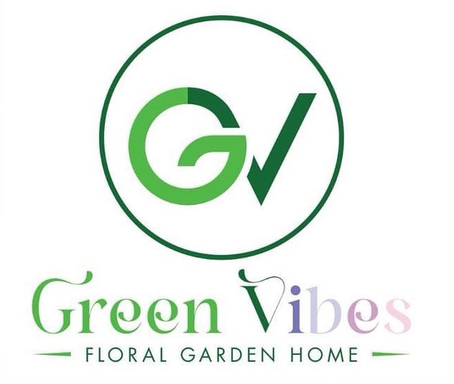 Green Vibes floral garden logo