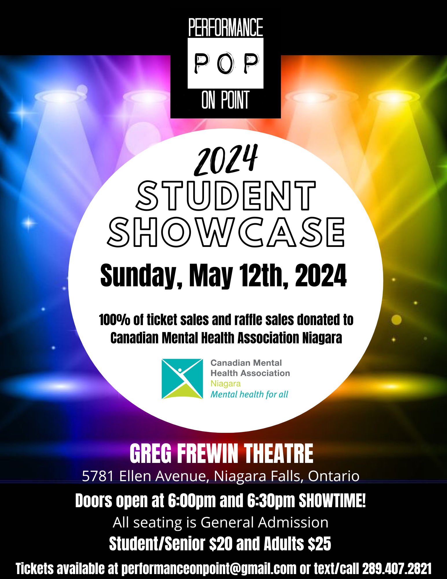 2024 POP Student Showcase flyer